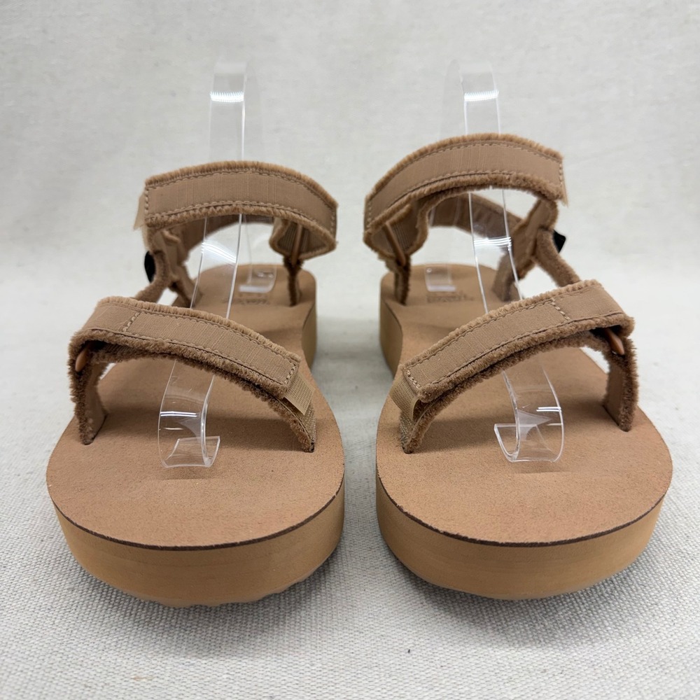 Teva Midform Universal Frayed Sesame Tan Flatform Sandals 1127570 Womens 8 - Picture 3 of 12